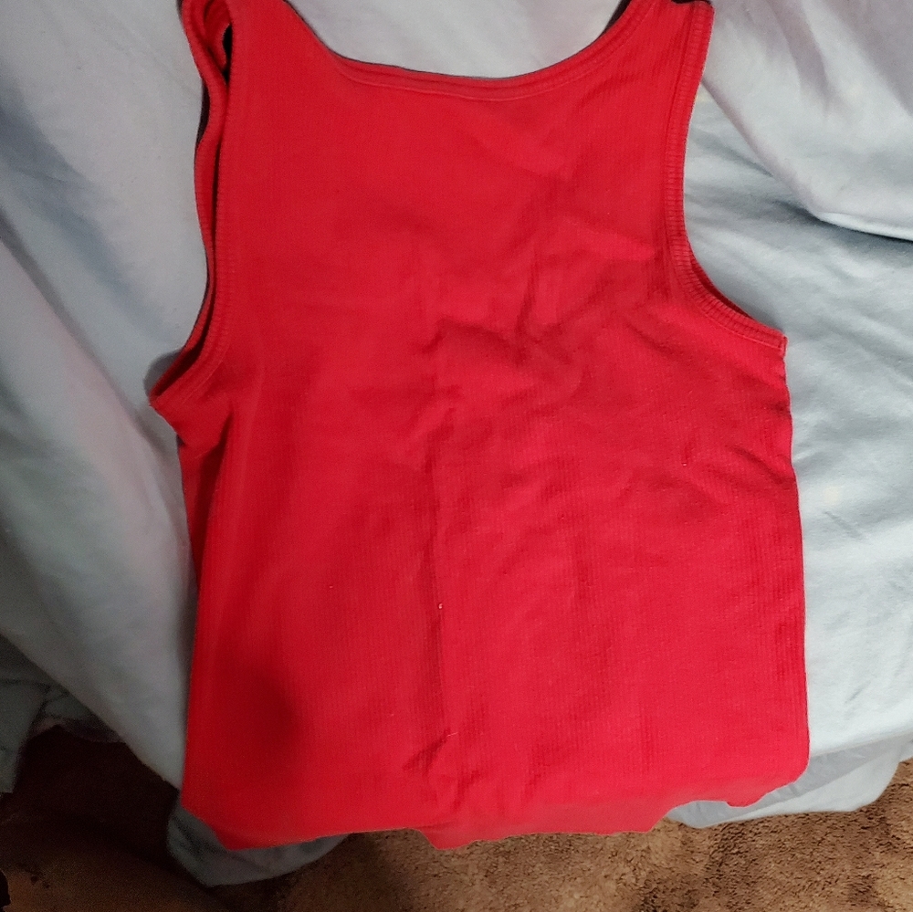 Prospirit Athletic Gear ribbed tank top red sz small - Picture 4 of 5